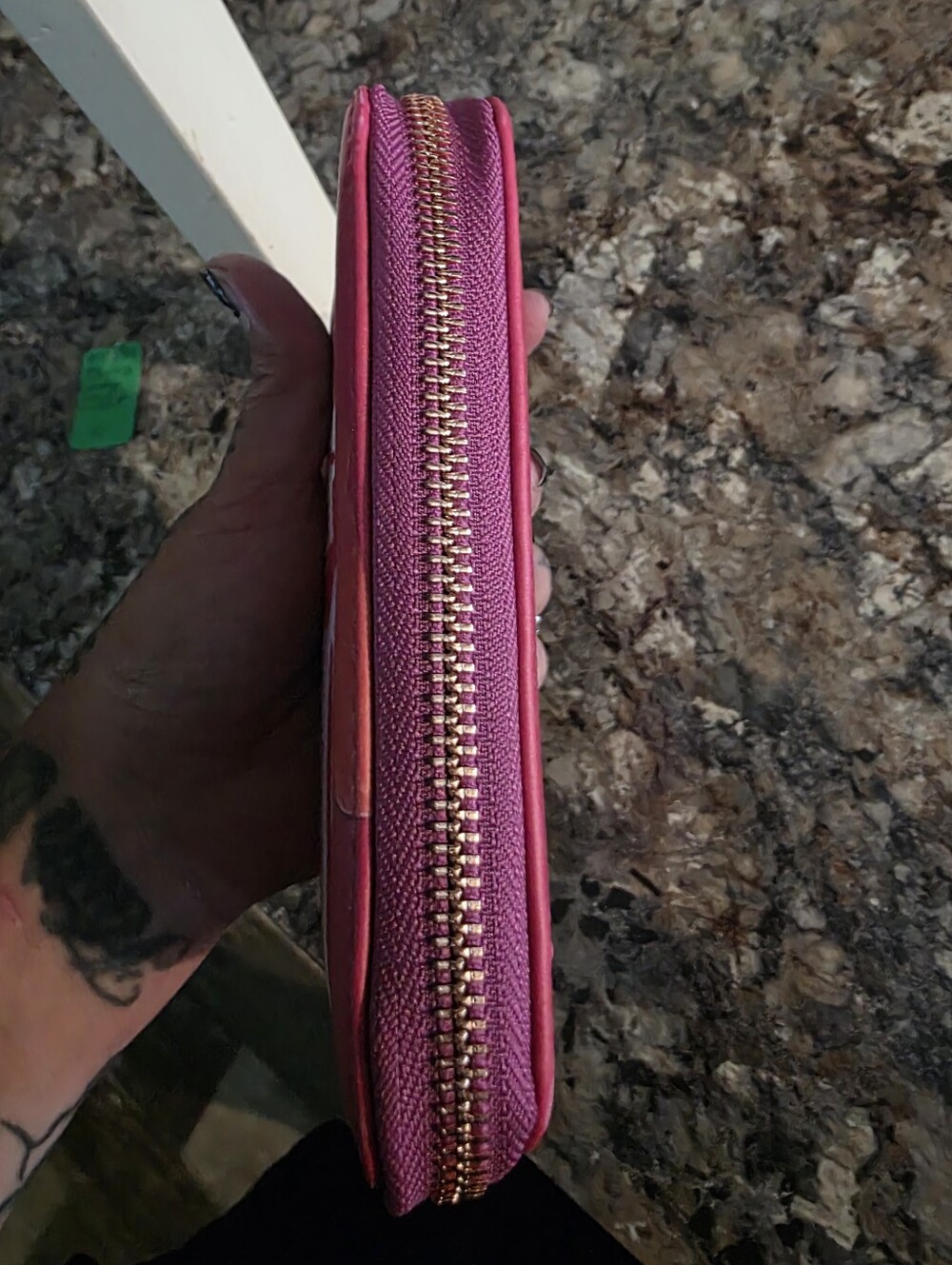Loungefly Fuchsia Wallet with Cream Flame Detail- Goofy - Picture 3 of 7